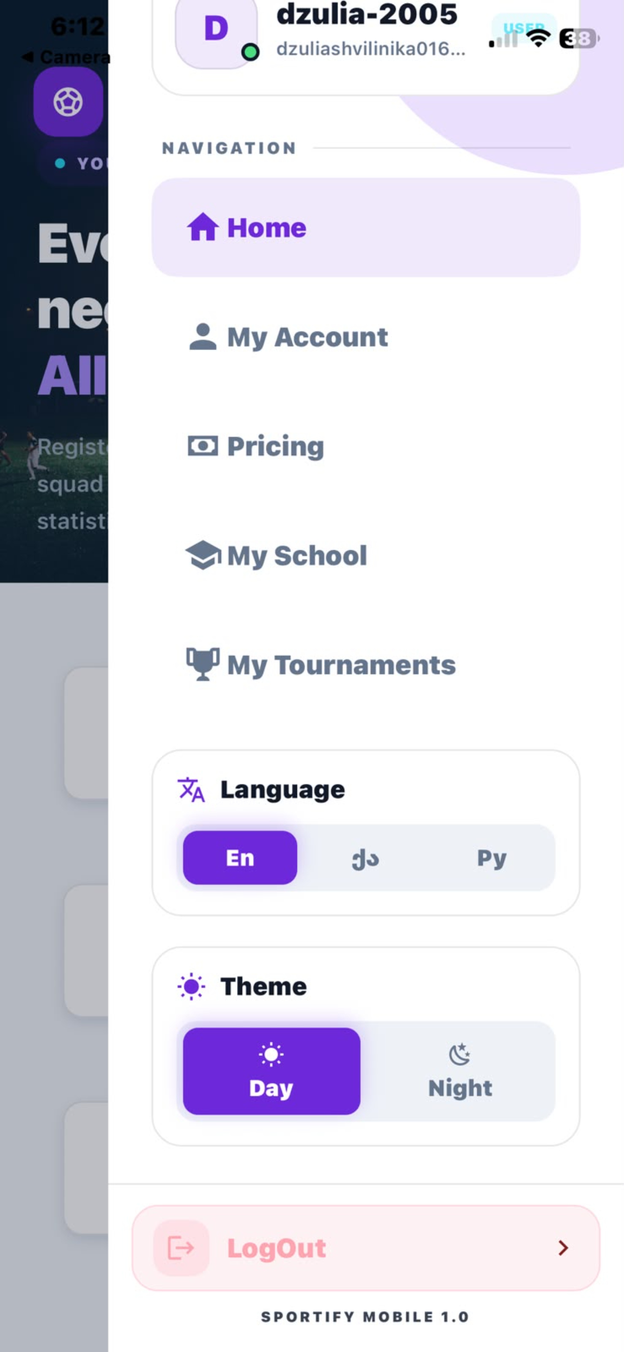 Sportify Tournament screenshot 4