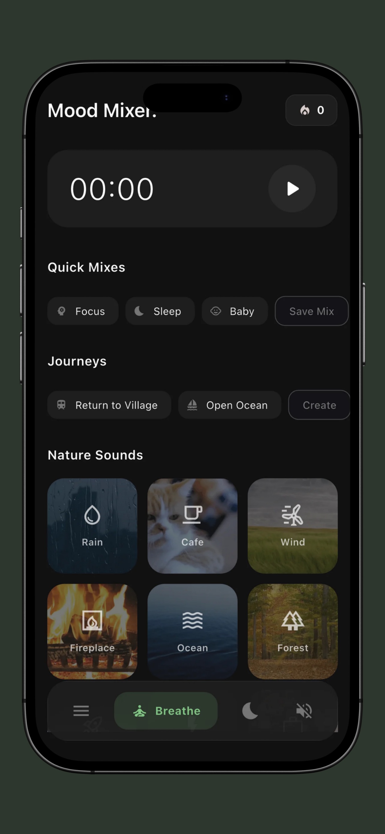Screenshot 1 of Mood Mixer: Focus & Breathe