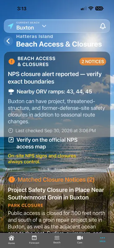 OBX Beach & Weather screenshot 10 of 10