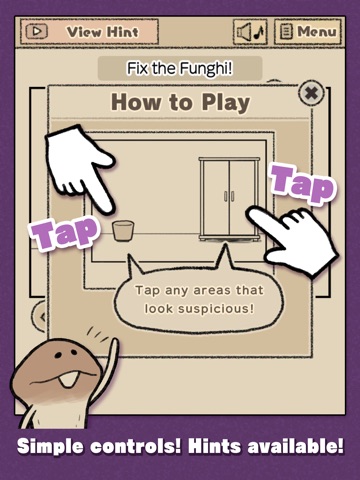 Mushroom Escape Game iPad screenshot