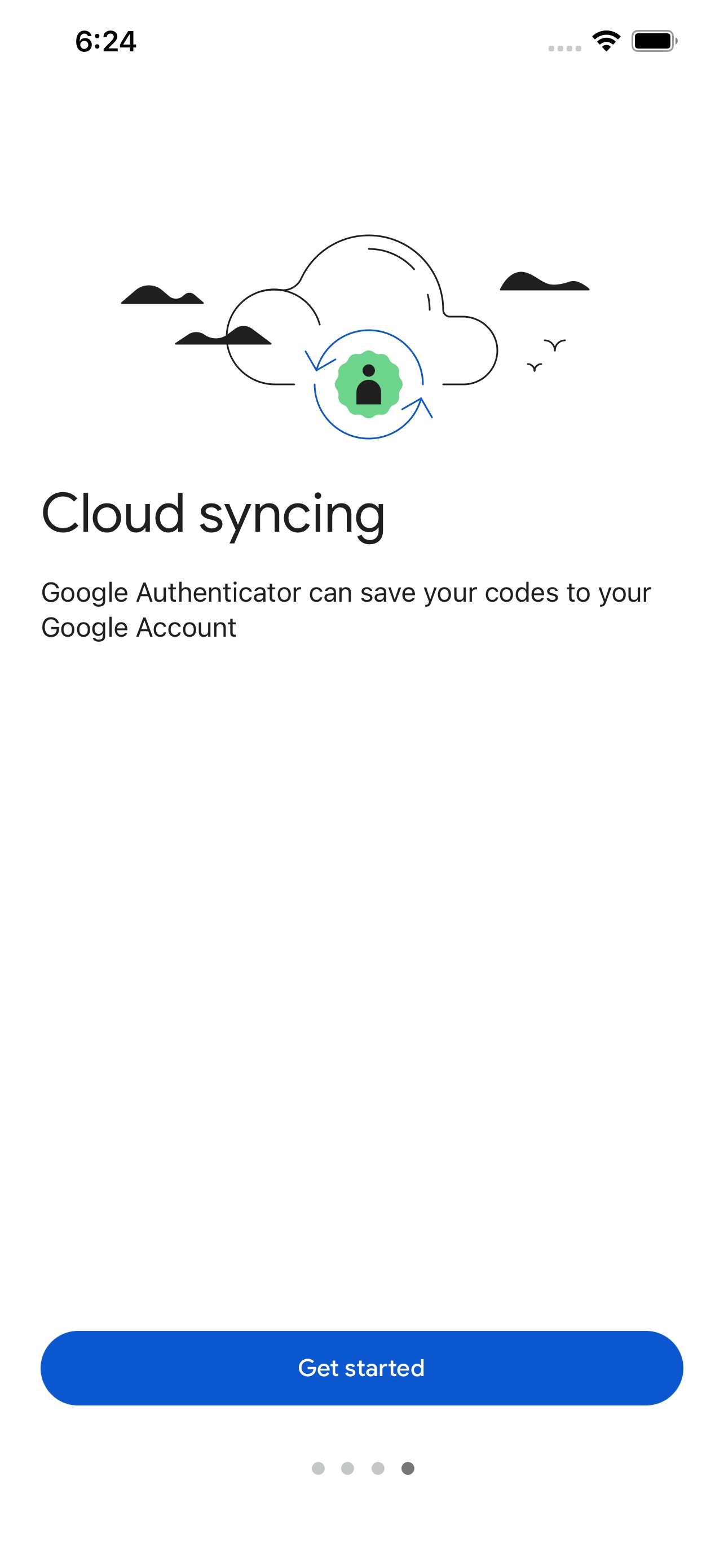 Google Authenticator screenshot