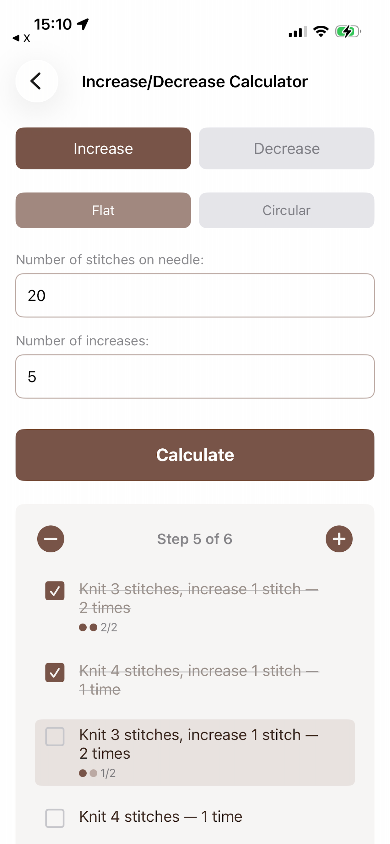 KnitAndCalc screenshot 3