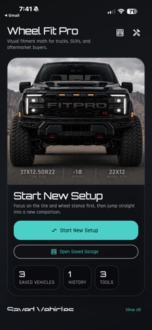 Wheel Fit Pro iPhone screenshot