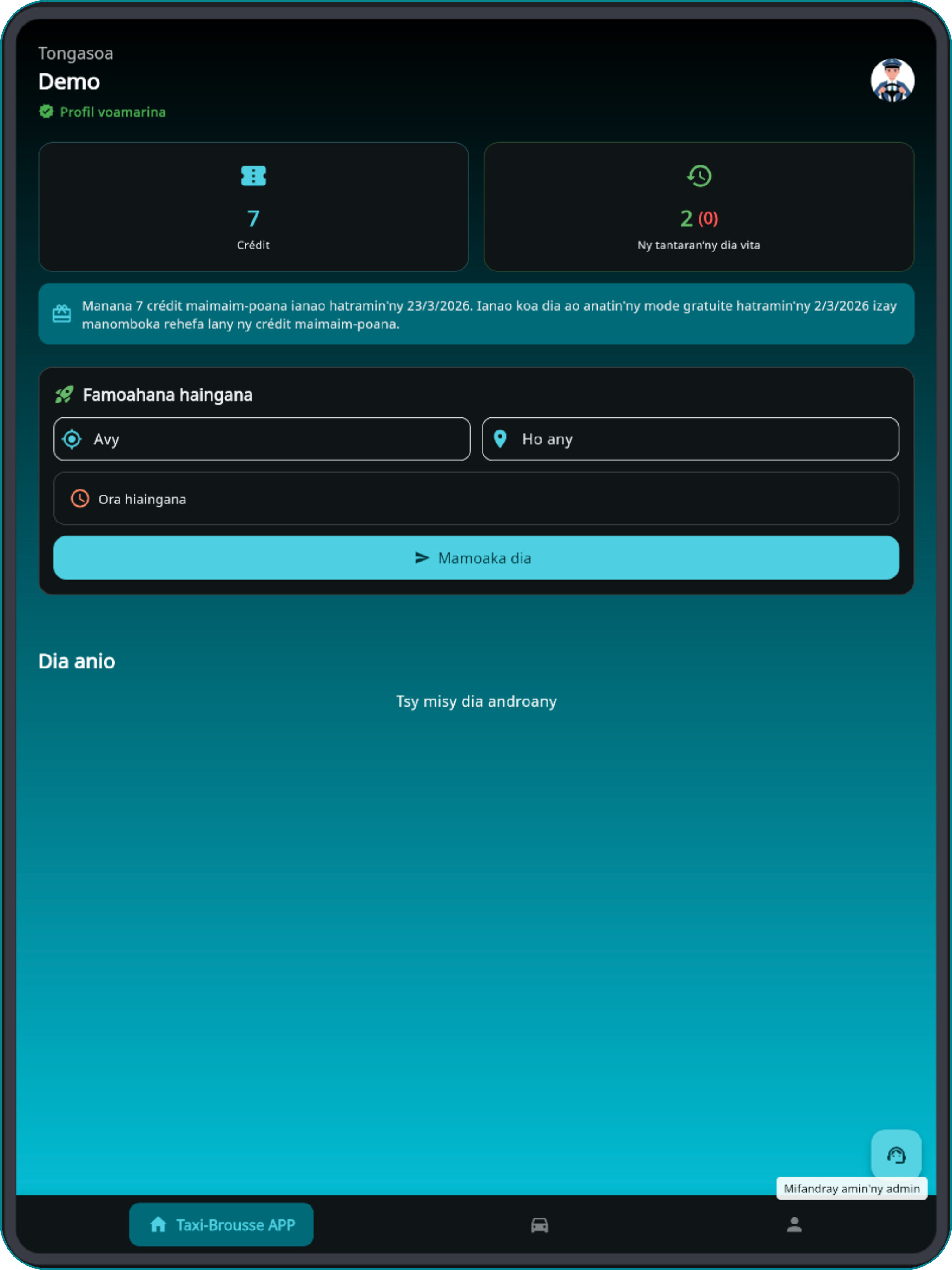 Taxi-Brousse APP