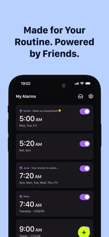 Alarm Friends: Wake Someone Up iPhone screenshot
