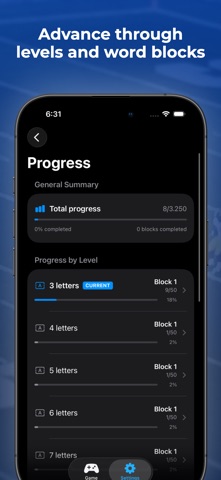 Word Stamina Levels Screenshot 6 of 7