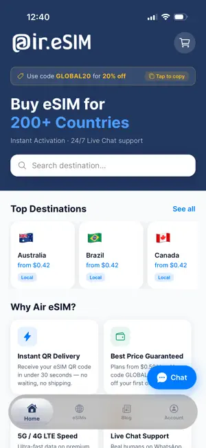Air eSIM screenshot 3