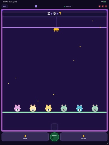 Math Claw - Kids Learning Game iPad screenshot