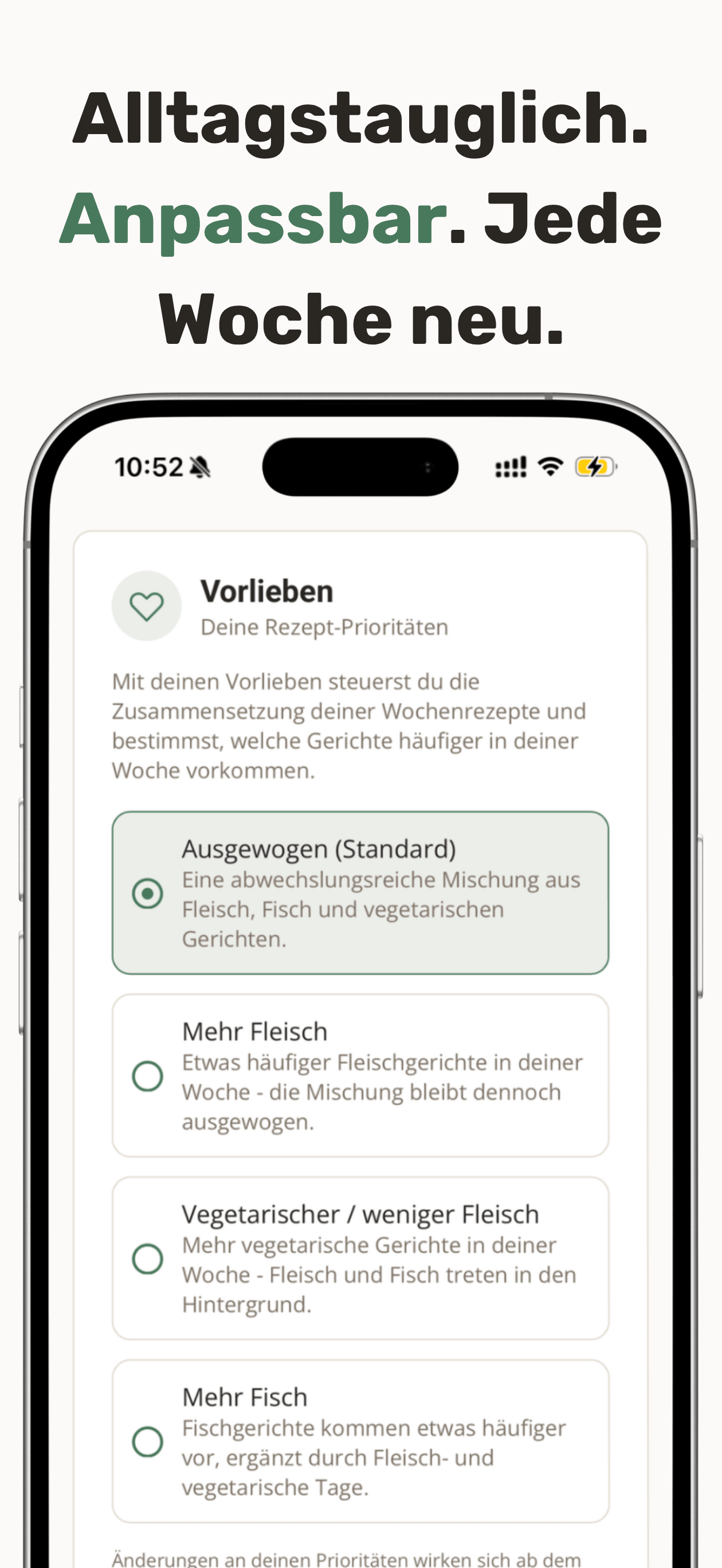 SEVENLY Wochenplan Essen