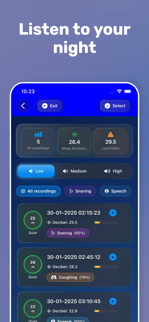 Screenshot #2 pour SleepRec