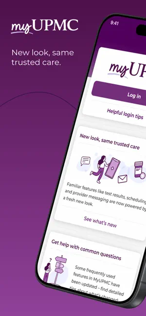 MyUPMC screenshot 1