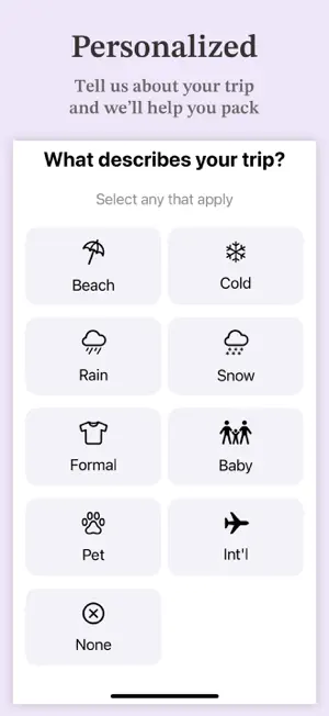 Packaholic: Packing List screenshot 3
