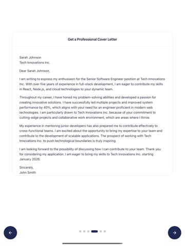 Cover Letter Creator – AI iPad screenshot