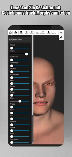 Screenshot von Face Model: 3D Kopf Referenz auf dem iPhone 6