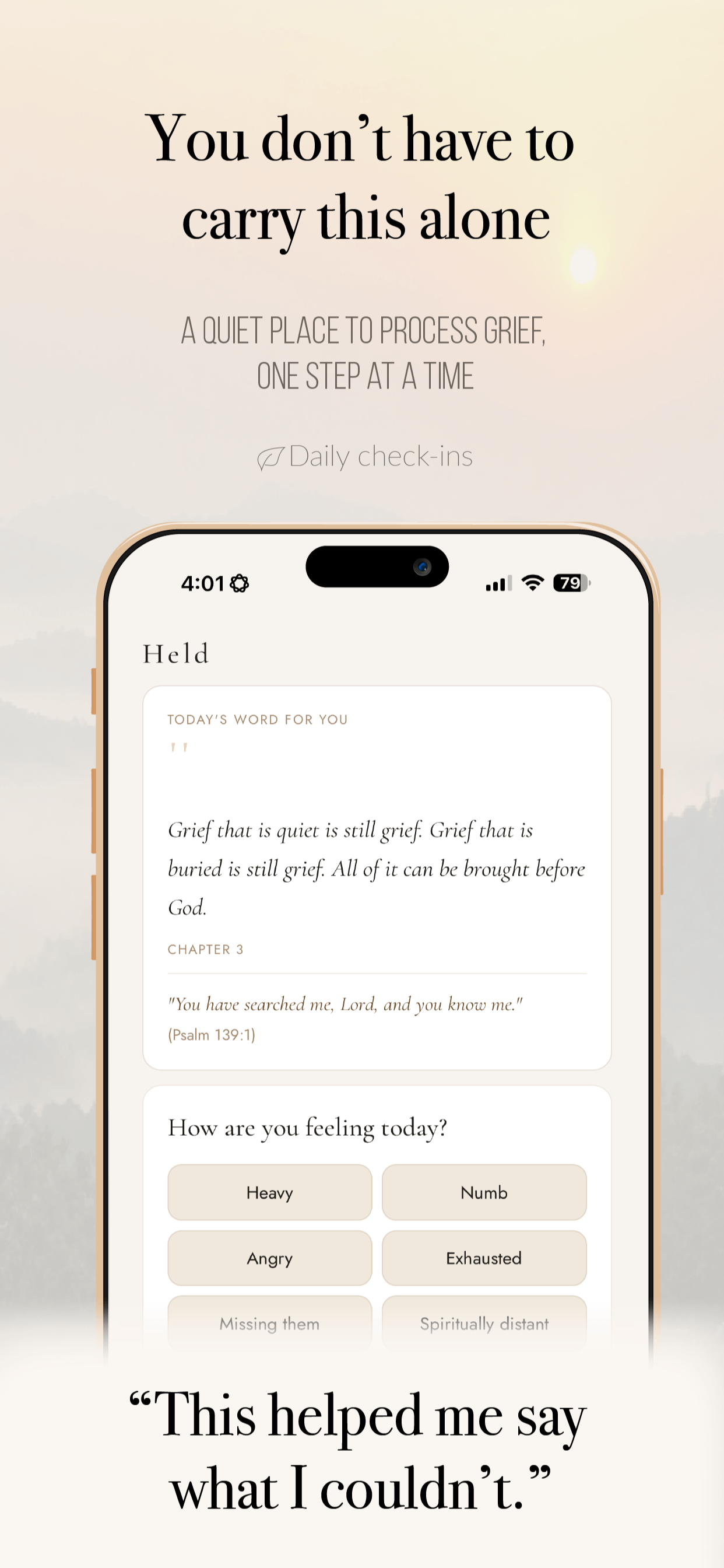 Held: Grief and Loss Support screenshot 4