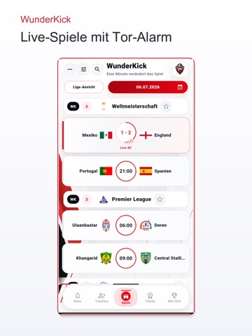 WunderKick iPad screenshot