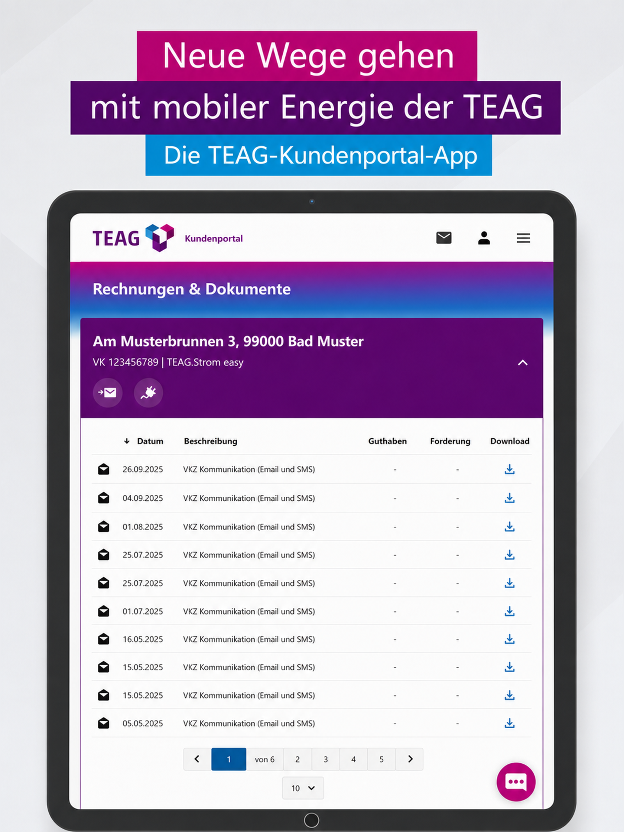 TEAG Kundenportal