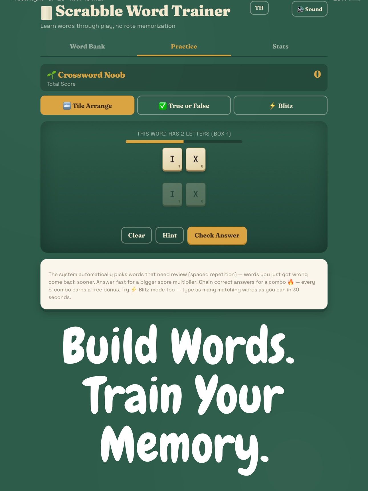 Screenshot 8 of Scrabble Word Trainer