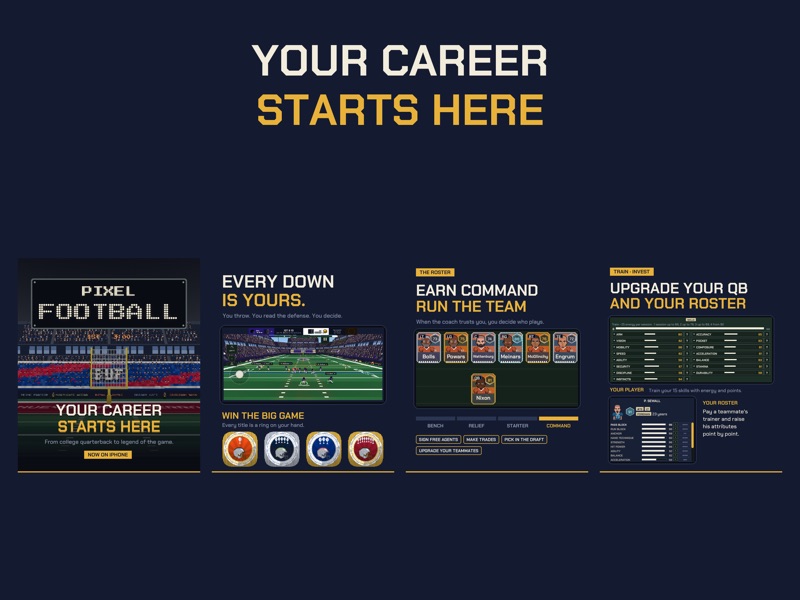 Pixel Football: QB Career official gameplay screenshot 1