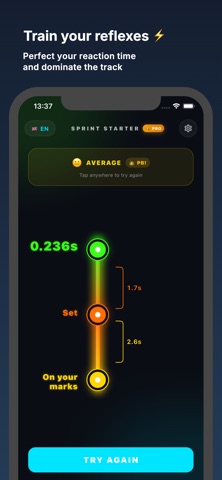 Sprint Starter: Reaction Timer screenshot 1