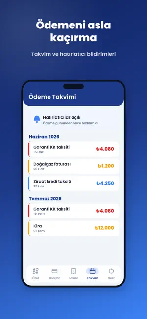 Borcy: Borç Takip screenshot 3