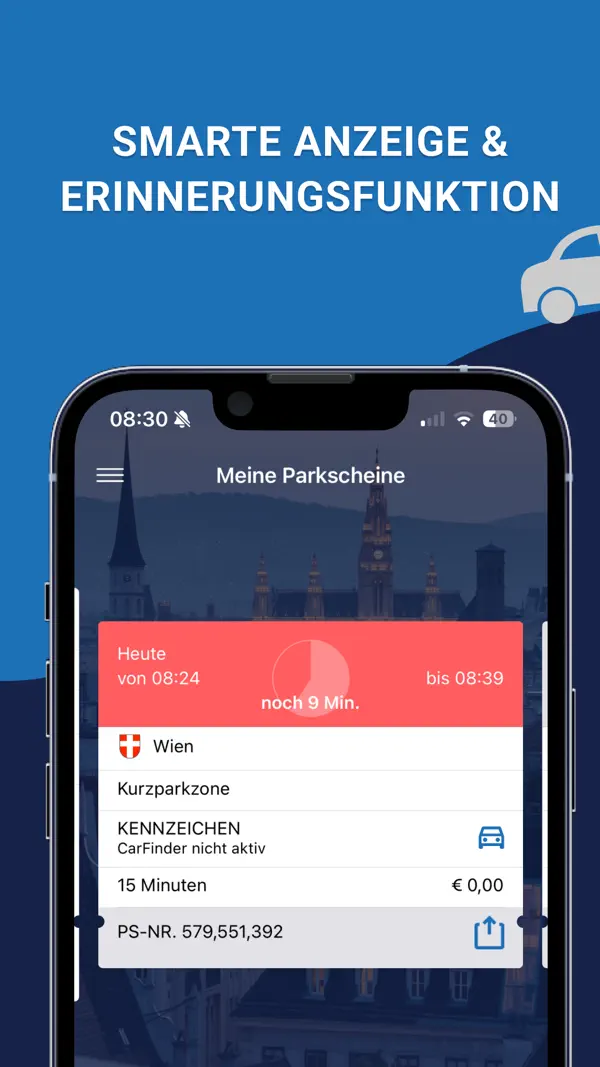 HANDYPARKEN iPhone App Screenshot 4 – Navigation