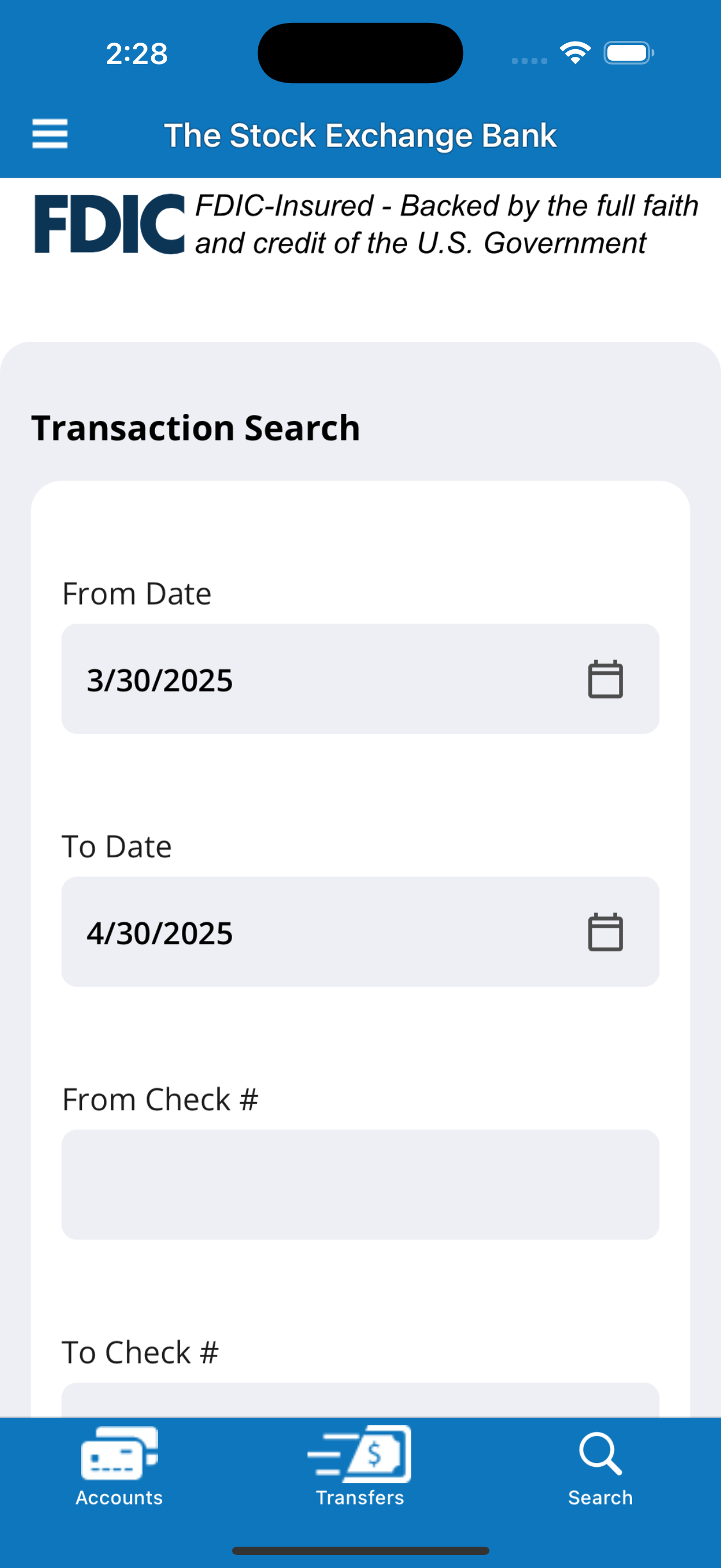 Stock Exchange Bank Mobile screenshot 5