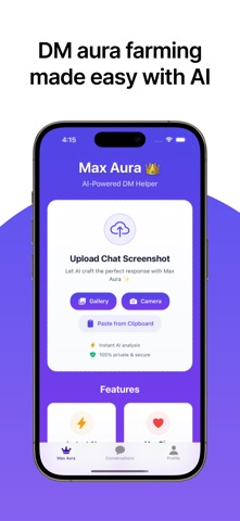 Max Aura - DM Reply Helper Screenshot 1 of 4