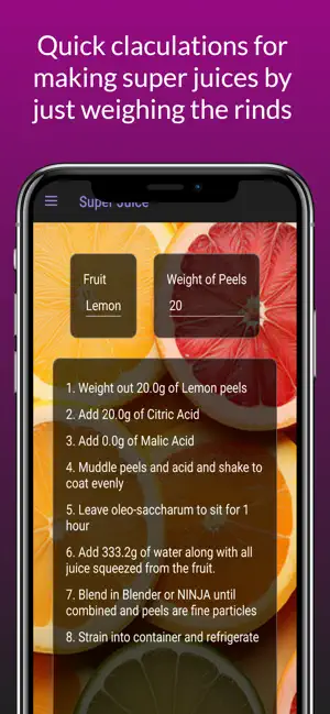 Super Juice Calculator screenshot 2