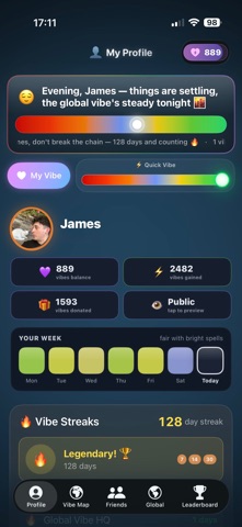 GlobalVibe iPhone screenshot