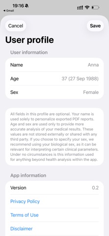 HealthTrend screenshot