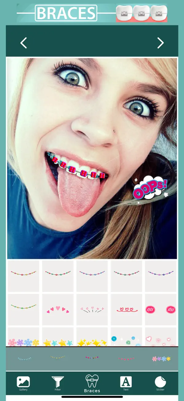 Screenshot #2 pour Make Me : Braces Teeth Cam