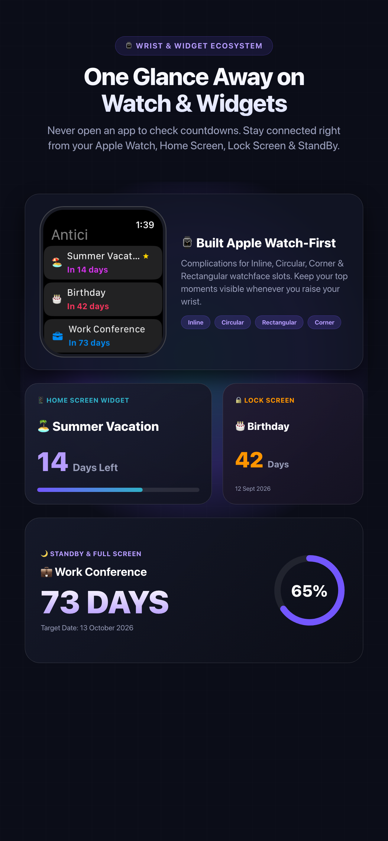 Awtici: Events Countdowns screenshot 2