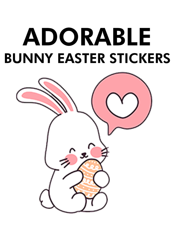 Screenshot #4 pour Adorable Bunny Easter Stickers