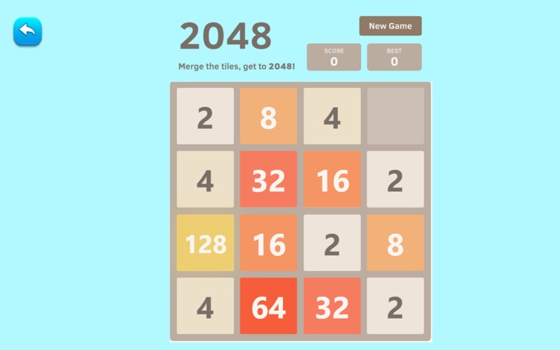 2048 Game - Brain Test Puzzle app screenshot
