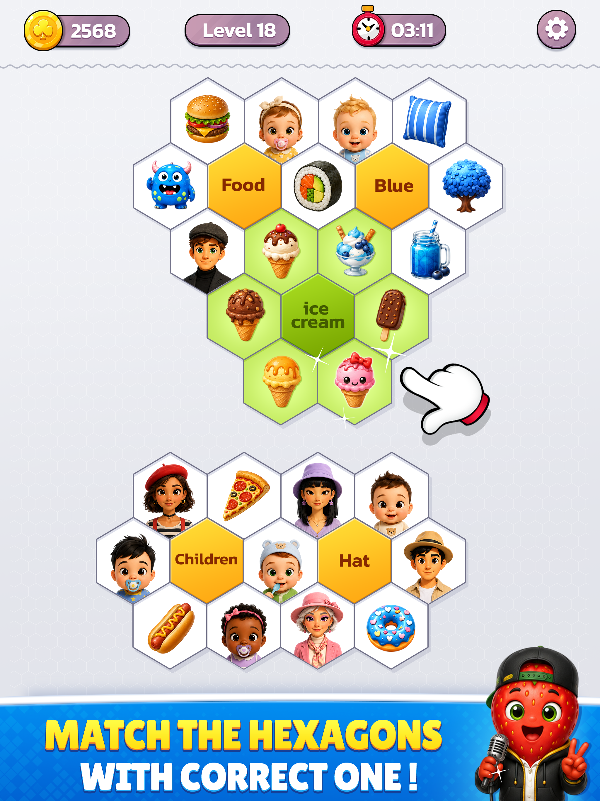 Hexa Category Sort: Emoji Game screenshot 5