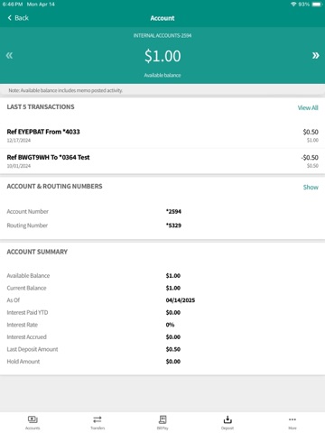 Community First Bank NI LA iPad screenshot