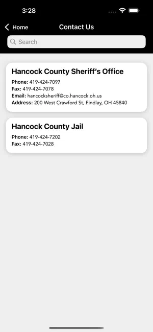 Hancock County Sheriff OH screenshot 2