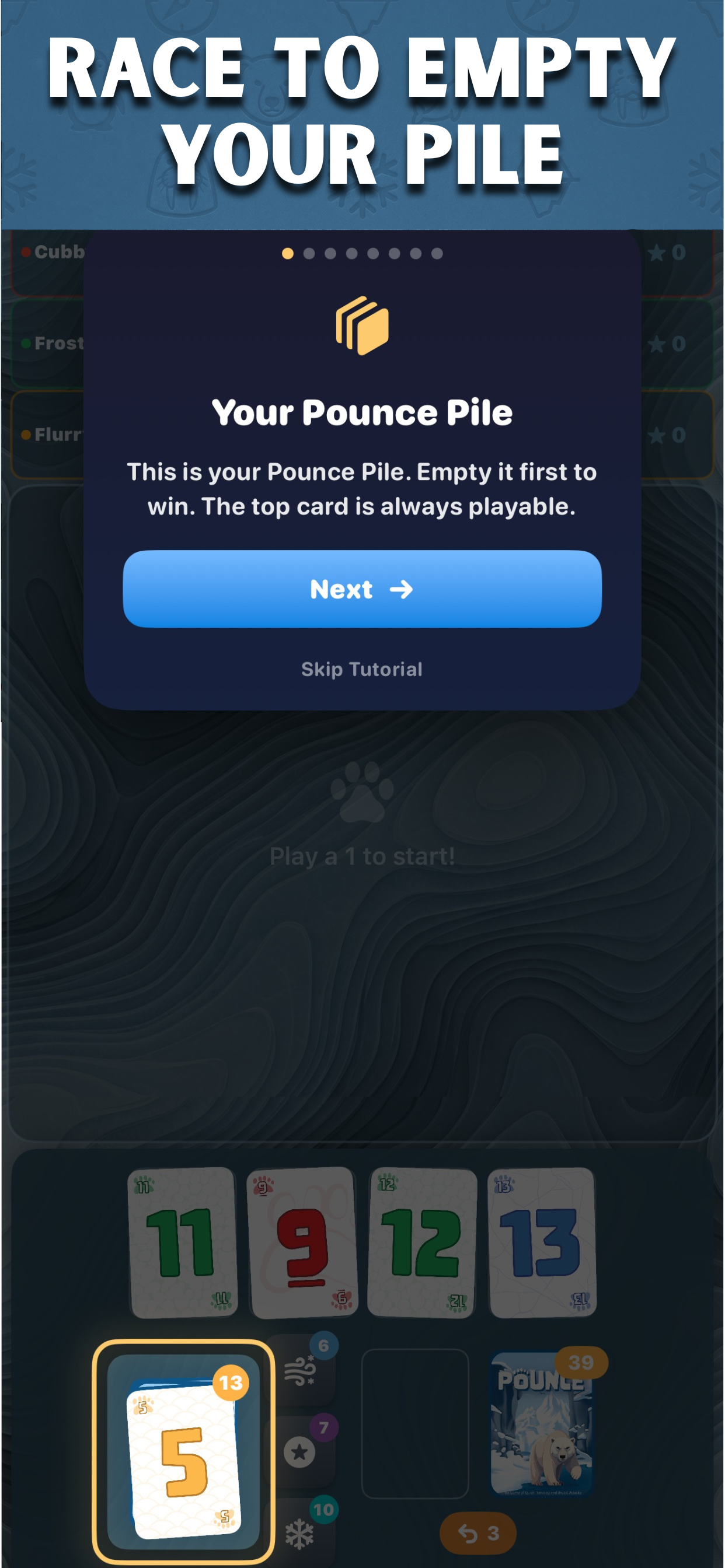 Polar Pounce: Nertz Card Game screenshot 4