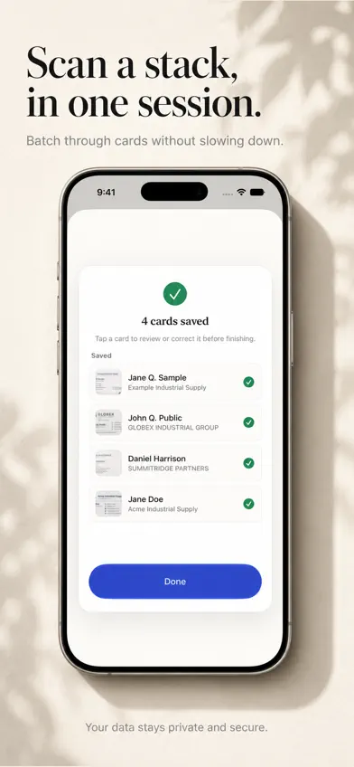 Skano: Business Card Scanner screenshot 2