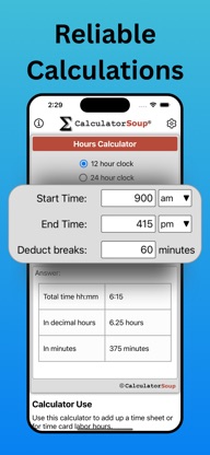 Hours Calculator: Time Tracker screenshot 3