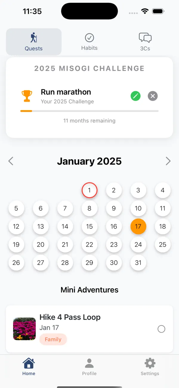 Screenshot #1 pour Misogi: Habit Tracker