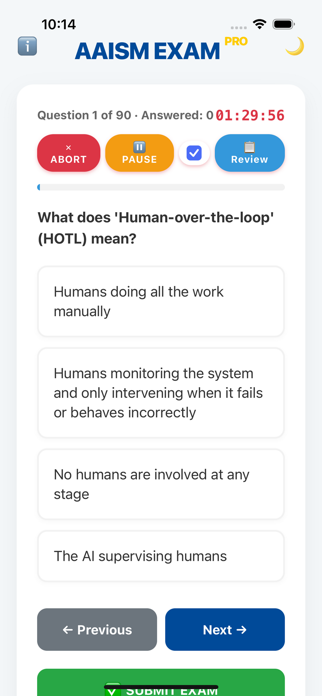 AAISM Exam Simulator PRO Screenshot 4 of 5