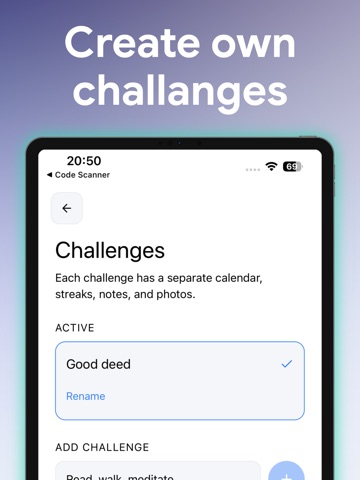 Daily Tracker: One Day iPad screenshot