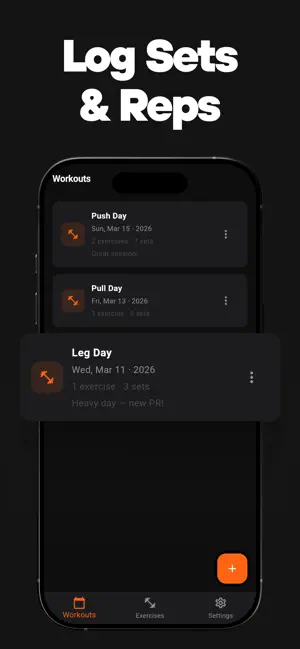 Gym Workout Set Log screenshot 3