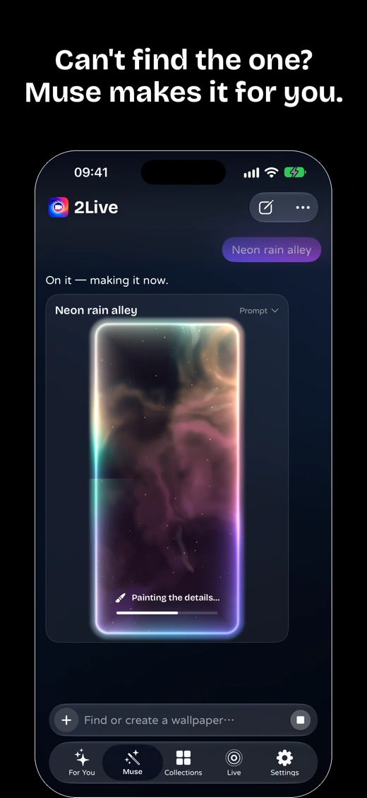 4K Black Live Wallpaper: 2Live screenshot 5