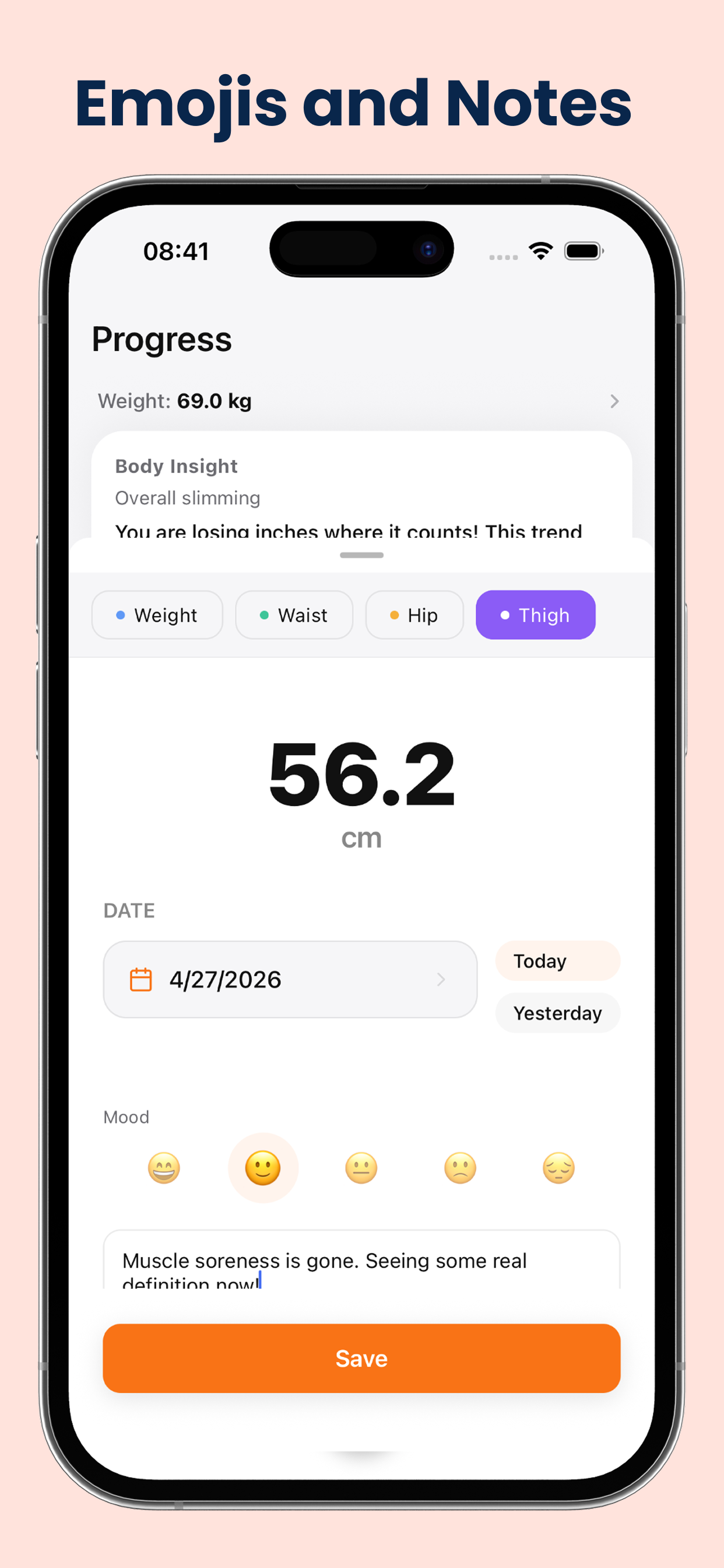 Body Tape Measure Tracker