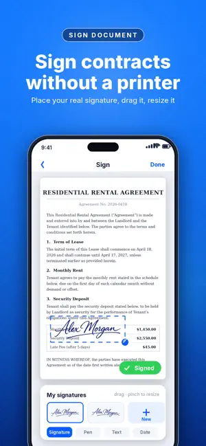 Scan & Sign PDF Scanner screenshot 2