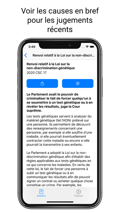 Screenshot #3 pour Jugements de la Cour Suprême