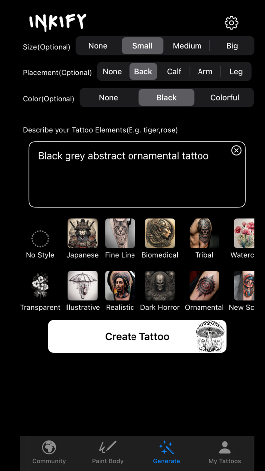 #6. Tattoo Maker - AI Generator (iOS) By: LIMBIC APPS YAZILIM LIMITED SIRKETI